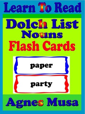 cover image of Dolch List Nouns Flash Cards